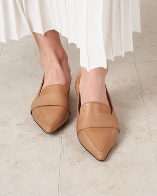 inner wedge loafer - glove cuoio