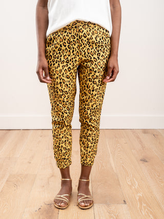 harem jogger - yellow leopard