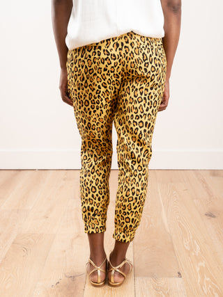 harem jogger - yellow leopard
