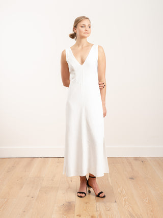 agate dress - white