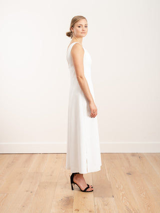 agate dress - white