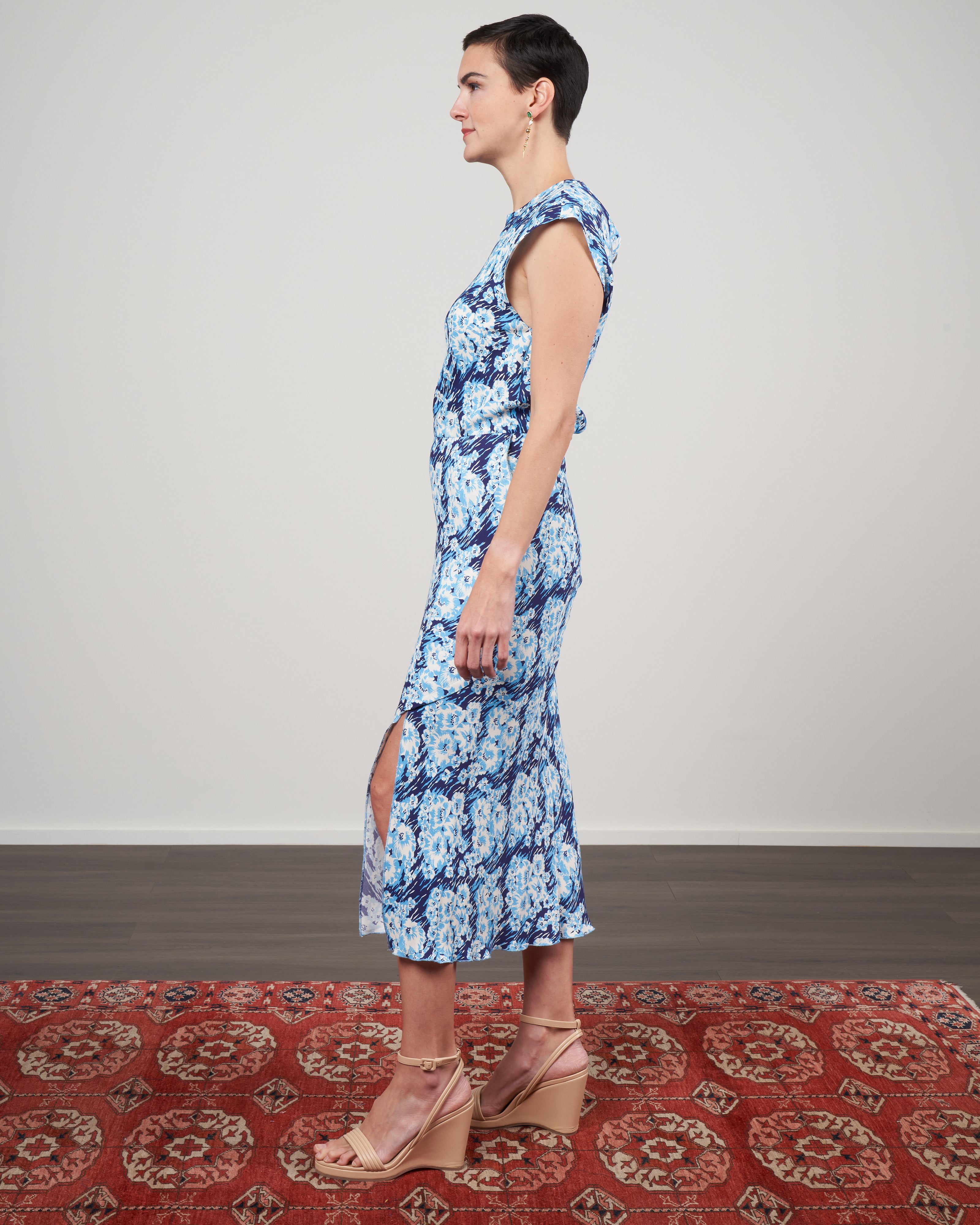rachel comey falls dress RACHEL COMEY Falls Midi Dress In Mauve