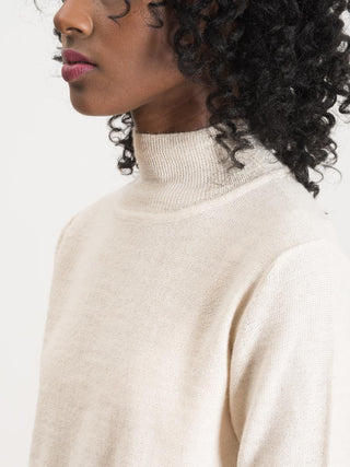 cropped tee sweater- ivory