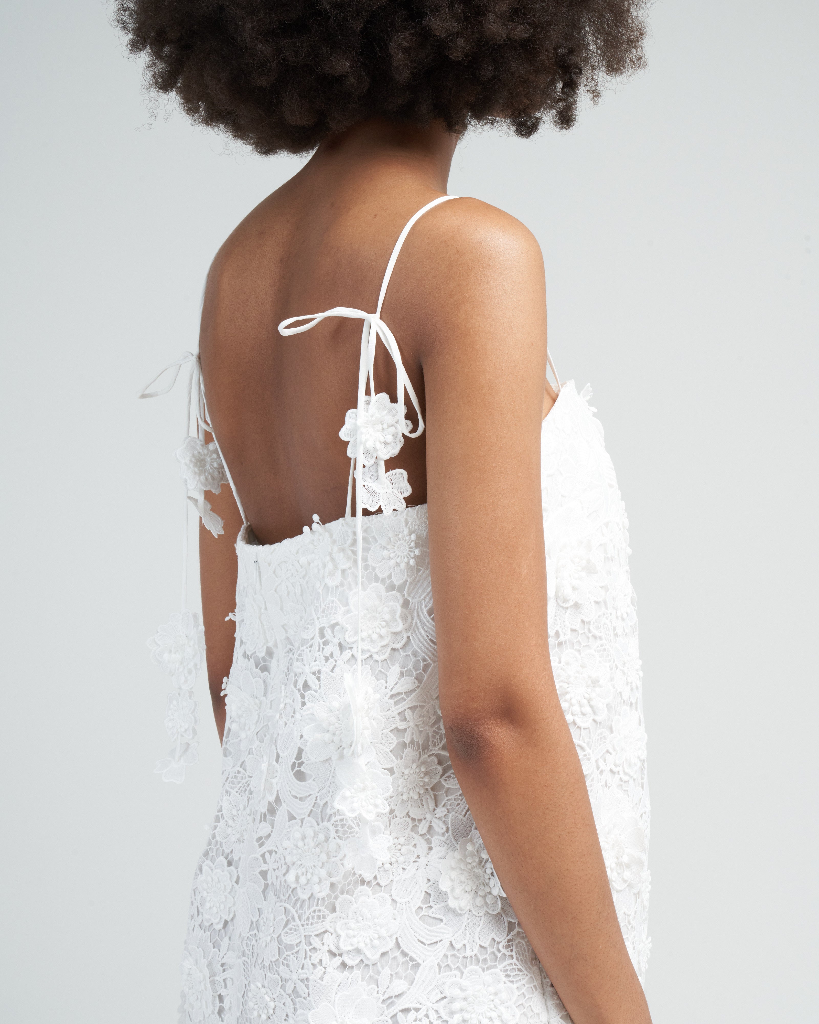 Zimmermann Raie Lace Flower Mini Dress Ivory Zimmermann Raie Lace Flower Mini Dress Ivory