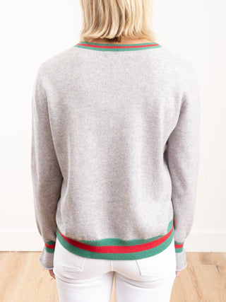 striped crewneck pullover