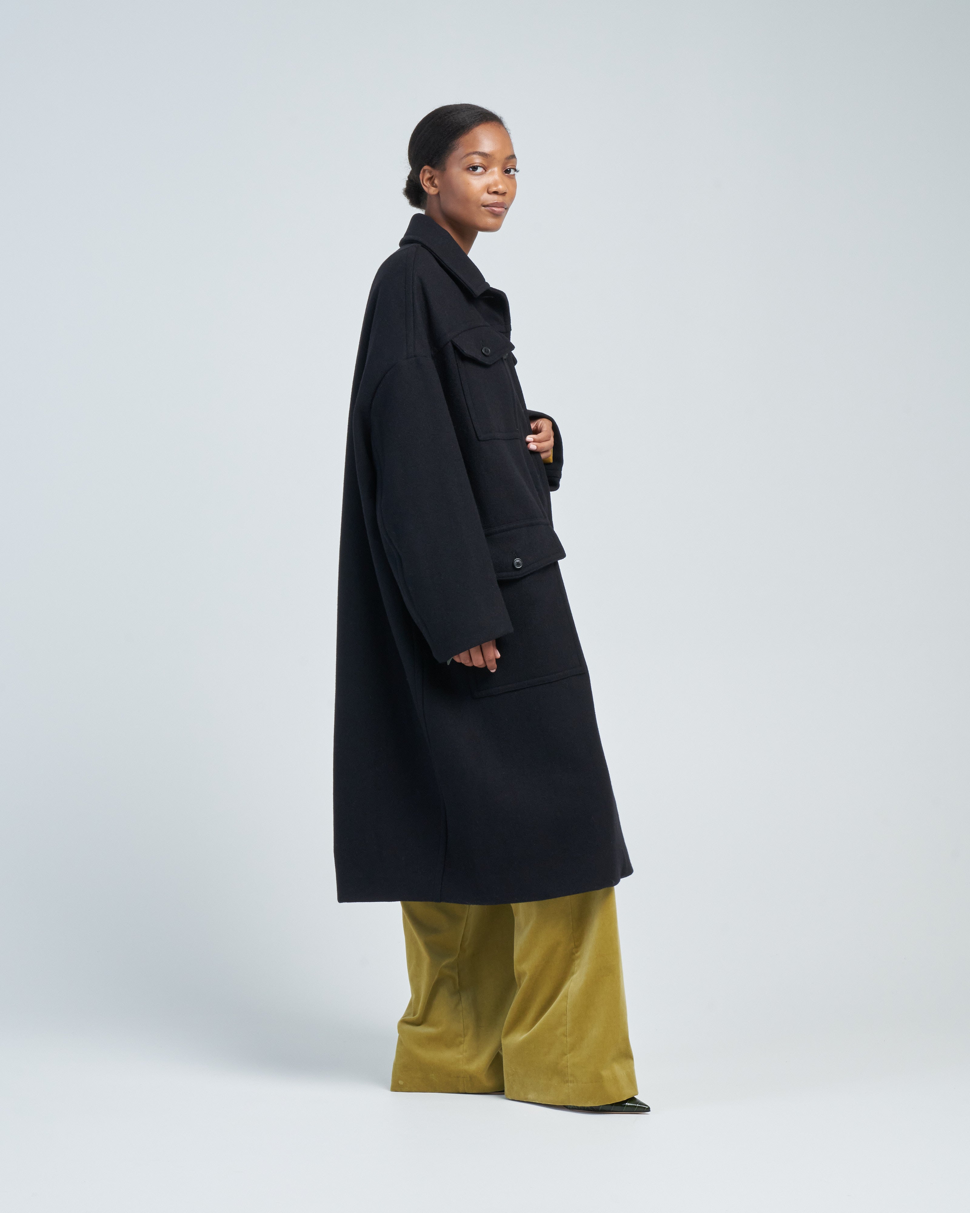 Dries Van Noten Restonas Coat Black