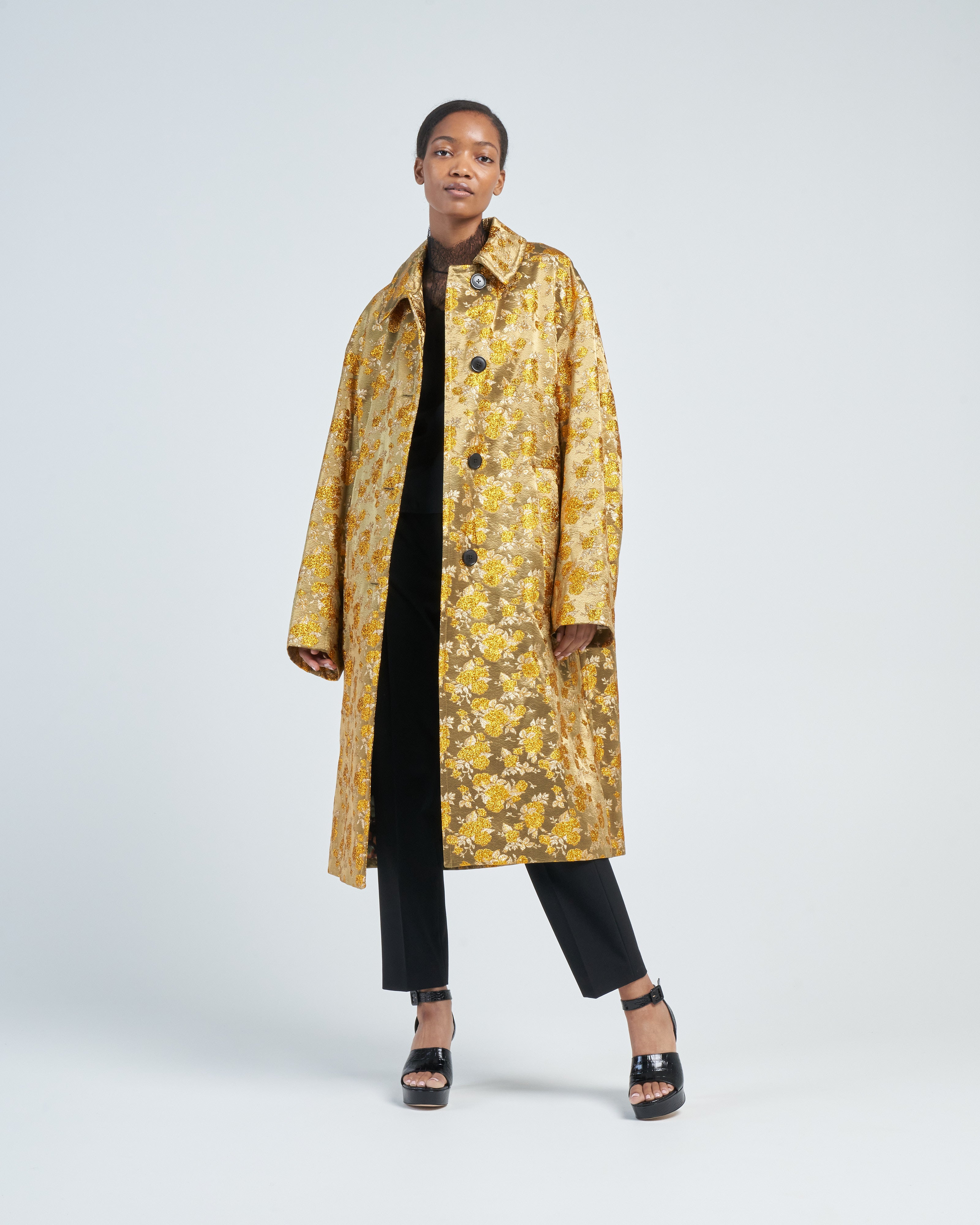 Dries Van Noten Rinks Coat Gold