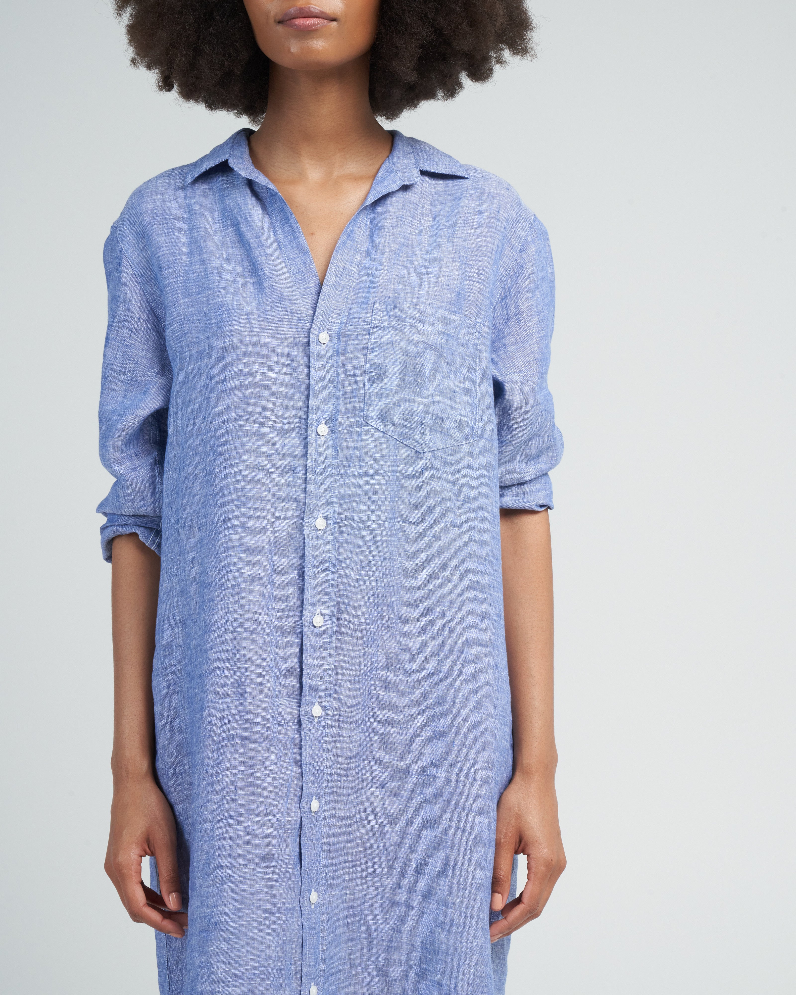 Frank And Eileen Rory Woven Long Dress Fbln Famous Blue Frank And Eileen Rory Woven Long Dress Fbln Famous Blue