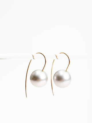 tahitian gray pearl earrings