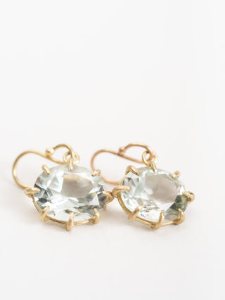 green amethyst earrings