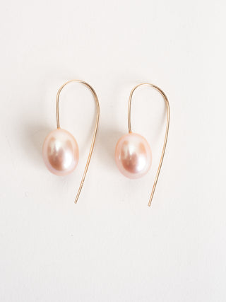 mother of pearl small drop earrings