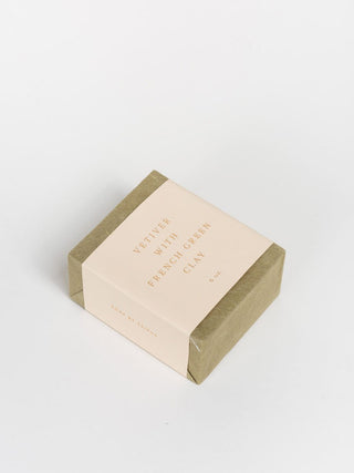 vetiver with french green clay bar soap