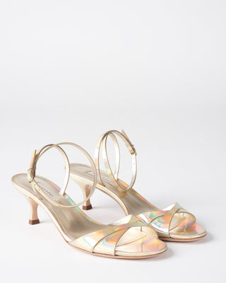 sandal heel-osiride - platino leather