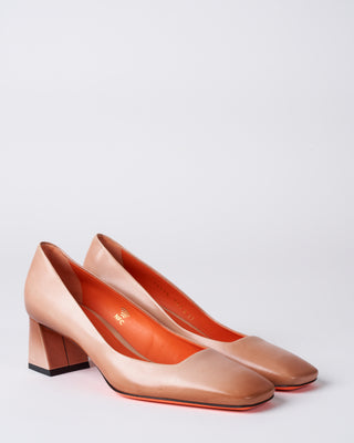 hanah heel - pink leather