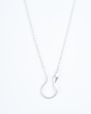 sapera charm holder necklace - silver