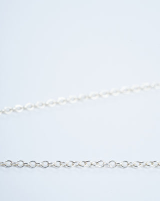 sapera diamond charm holder necklace - silver