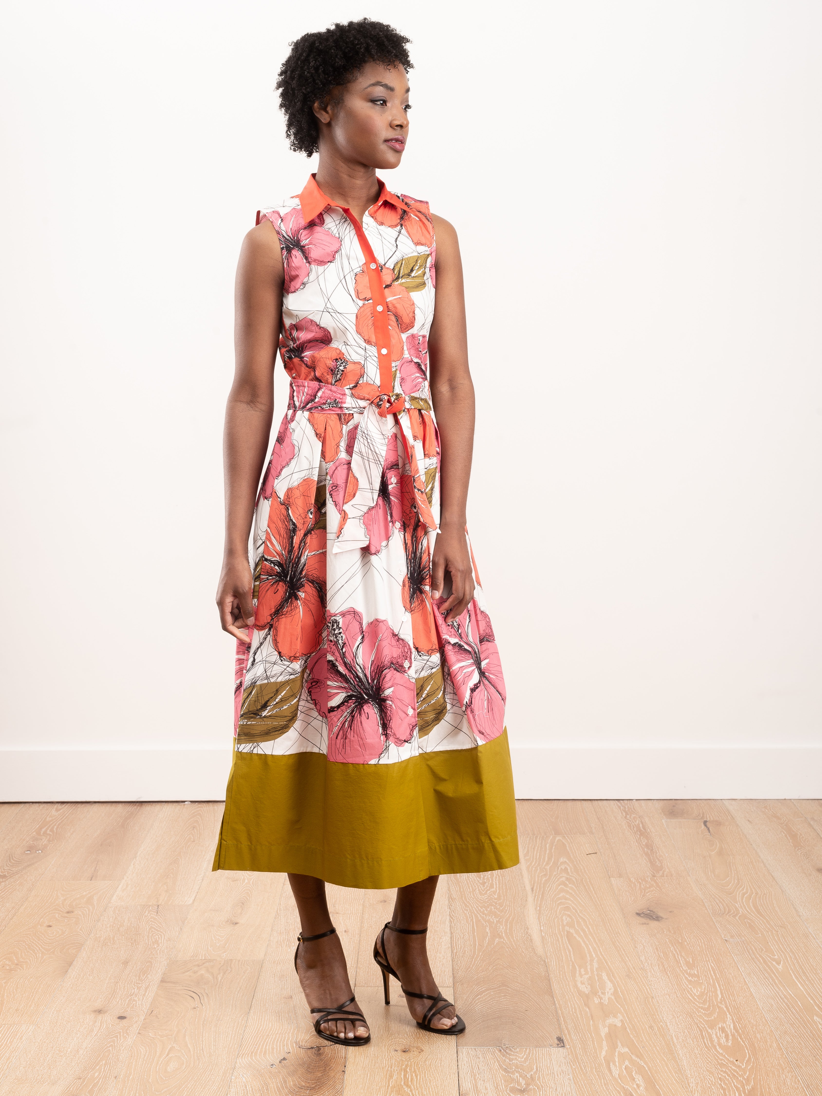 Sara Roka Zailee-31 P Ss20 Dress & Belt Flower