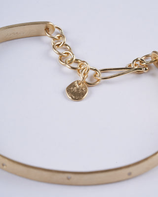 4mm parchment bracelet - gold