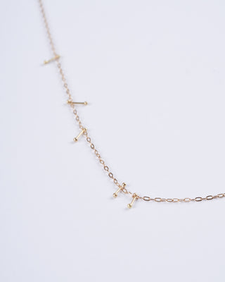 harbor necklace with pins - gold