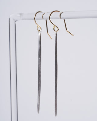 icicle earrings - silver