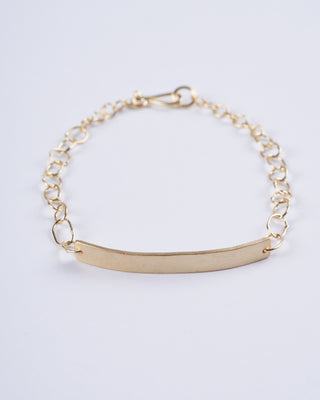parchment id bracelet - gold