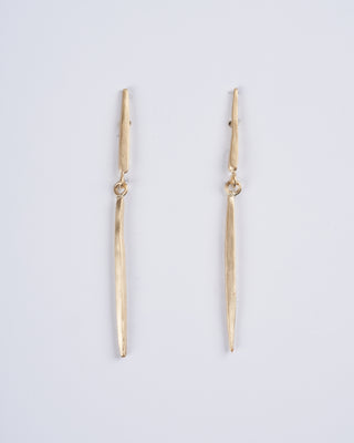 short icicle post earrings - gold