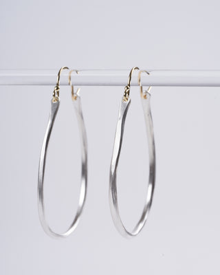 small anjou hoops - silver