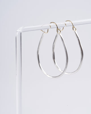 small anjou hoops - silver