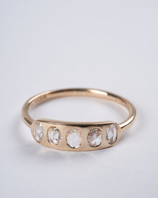 asha ring 14k gold and diamonds