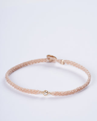 classic diamond bracelet in natural - natural nylon and stone
