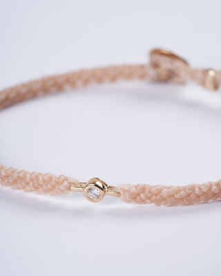 classic diamond bracelet in natural - natural nylon and stone
