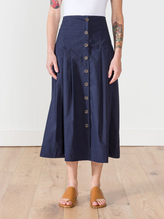 azalia pleated corset skirt - navy