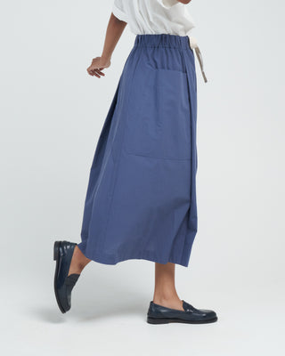 seersucker skirt - blue