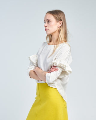 shirt upper arm ruffle