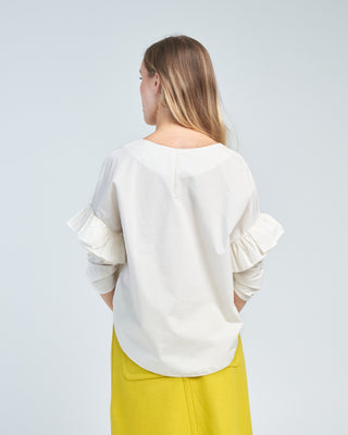 shirt upper arm ruffle