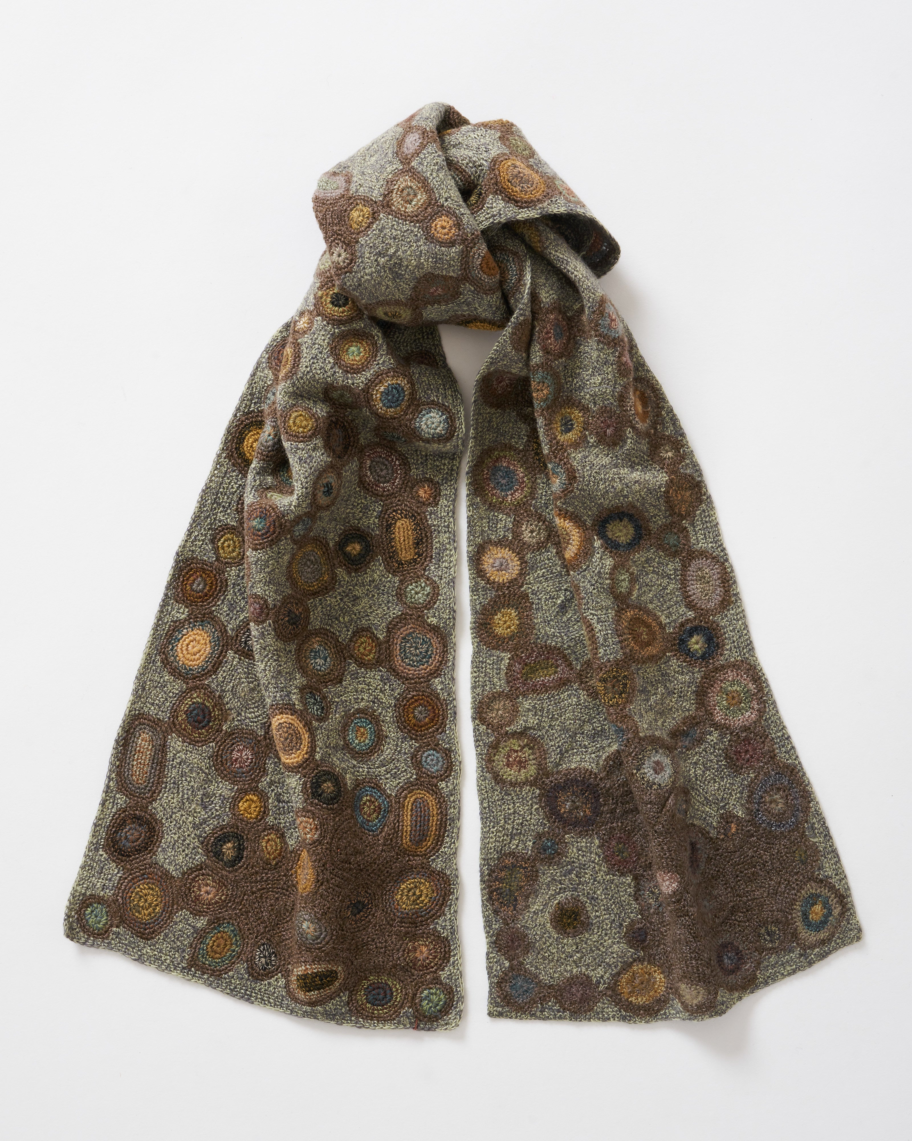 Sophie Digard Short Babyboom Merino Scarf Mixed Taupes