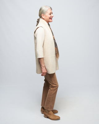 short stand collar gilet