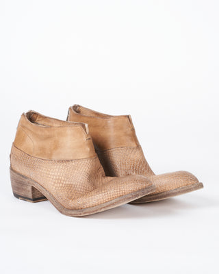 low ankle boot - cigar leather