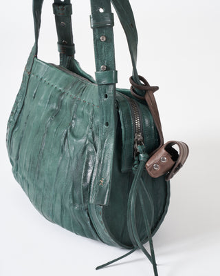 shoulder bag - plissettato menta