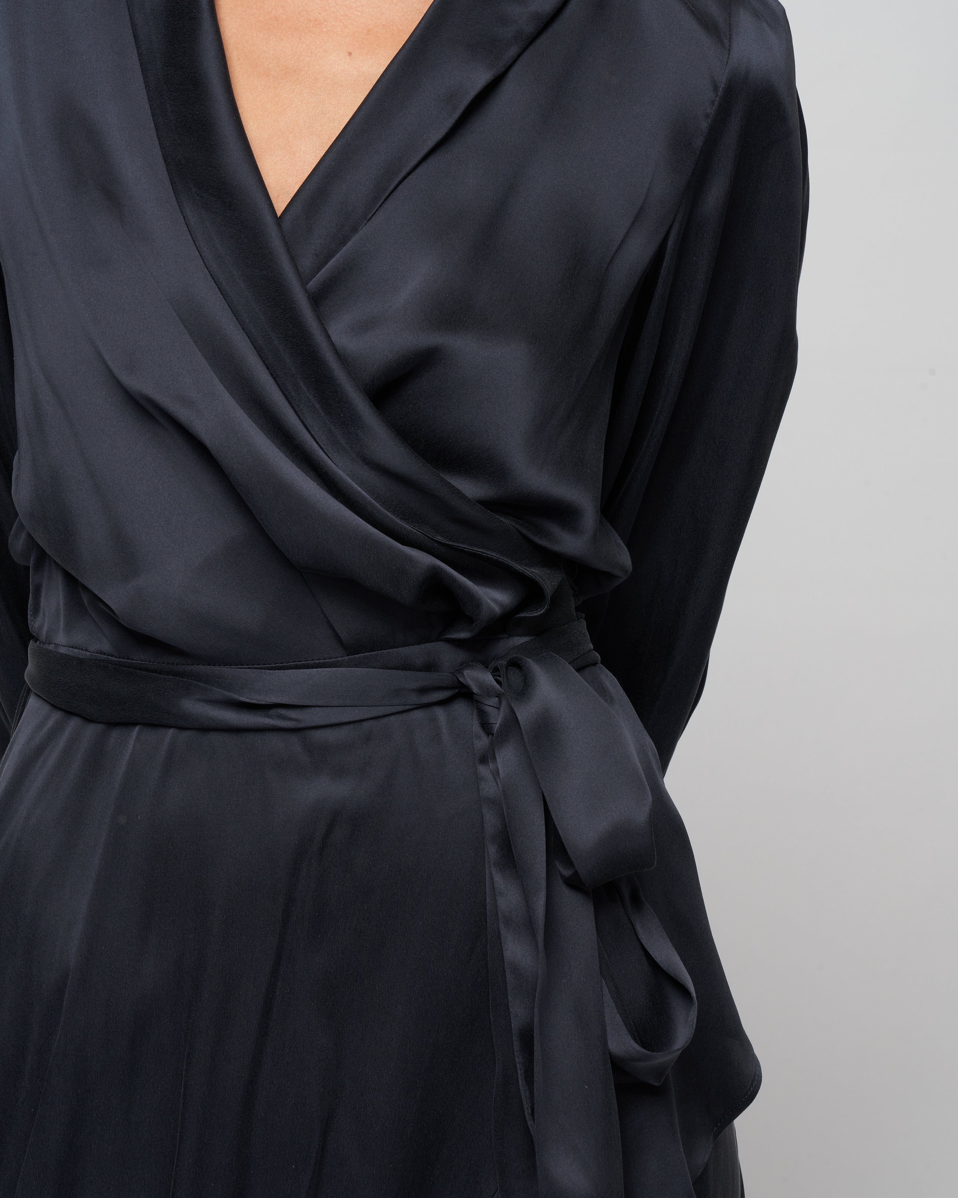 zimmermann silk navy dress Zimmermann Navy Silk Wrap Mini Dress