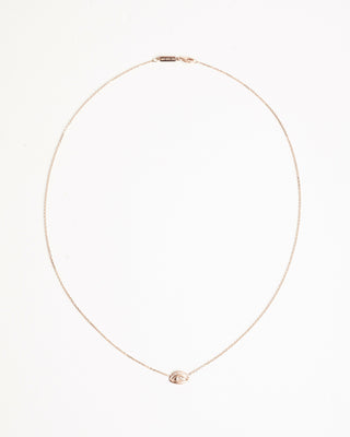 alicia's eye necklace - rose gold