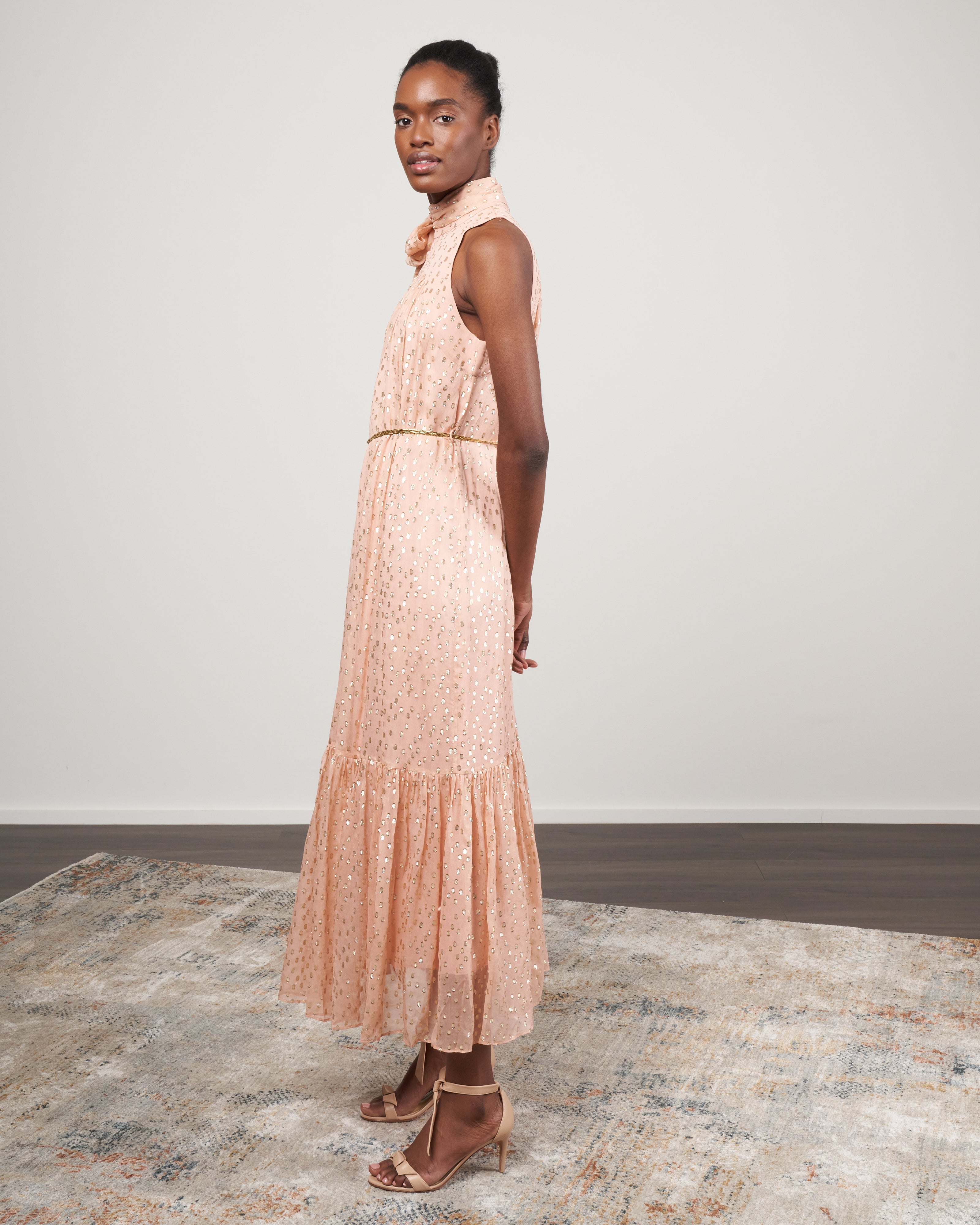 zimmermann blush pink dress Zimmerman Blush Pink Ruffled Dress by Zimmermann