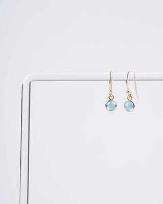 small aquamarine earrings