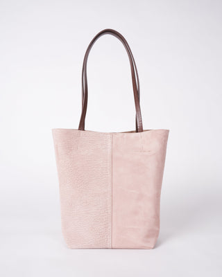 small essential tote - blush suede