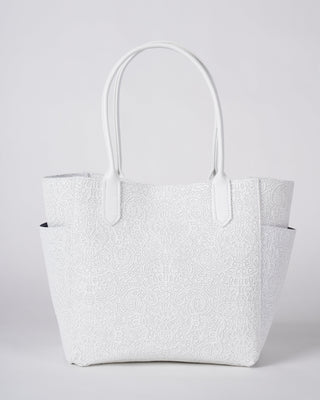 small pocket tote - white chantilly