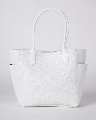 small pocket tote - white chantilly