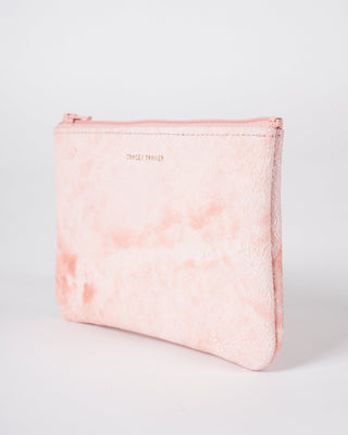 small zip pouch - white wash peony
