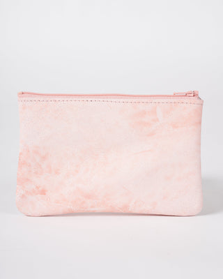 small zip pouch - white wash peony