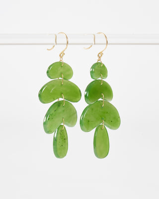 small totem jade earrings