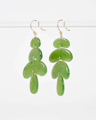 small totem jade earrings
